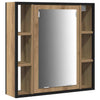 Baderomsskapsett med hylle 4 pcs artisan eik 33 x 33 x 185.5 cm