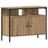 Baderomsskapsett med hylle 4 pcs artisan eik 33 x 33 x 185.5 cm