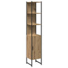 Baderomsskapsett med hylle 4 pcs artisan eik 33 x 33 x 185.5 cm
