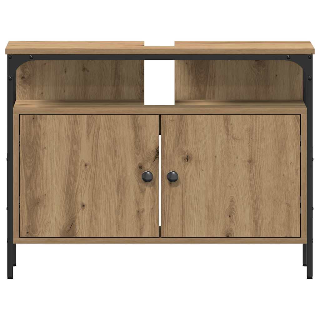 Baderomsskapsett med hylle 4 pcs artisan eik 33 x 33 x 185.5 cm