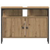 Baderomsskapsett med hylle 4 pcs artisan eik 33 x 33 x 185.5 cm