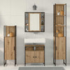 Baderomsskapsett med skuff 4 pcs artisan eik 33 x 33 x 185.5 cm