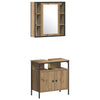 Baderomsskapsett med skuff 4 pcs artisan eik 33 x 33 x 185.5 cm