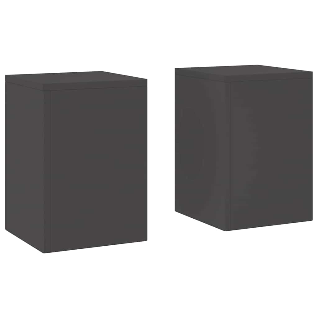 Plantestander 2 pcs Svart 24 x 24 x 35 cm Stål