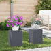 Planteholder 2 pcs Antrasitt 24 x 24 x 35 cm Stål