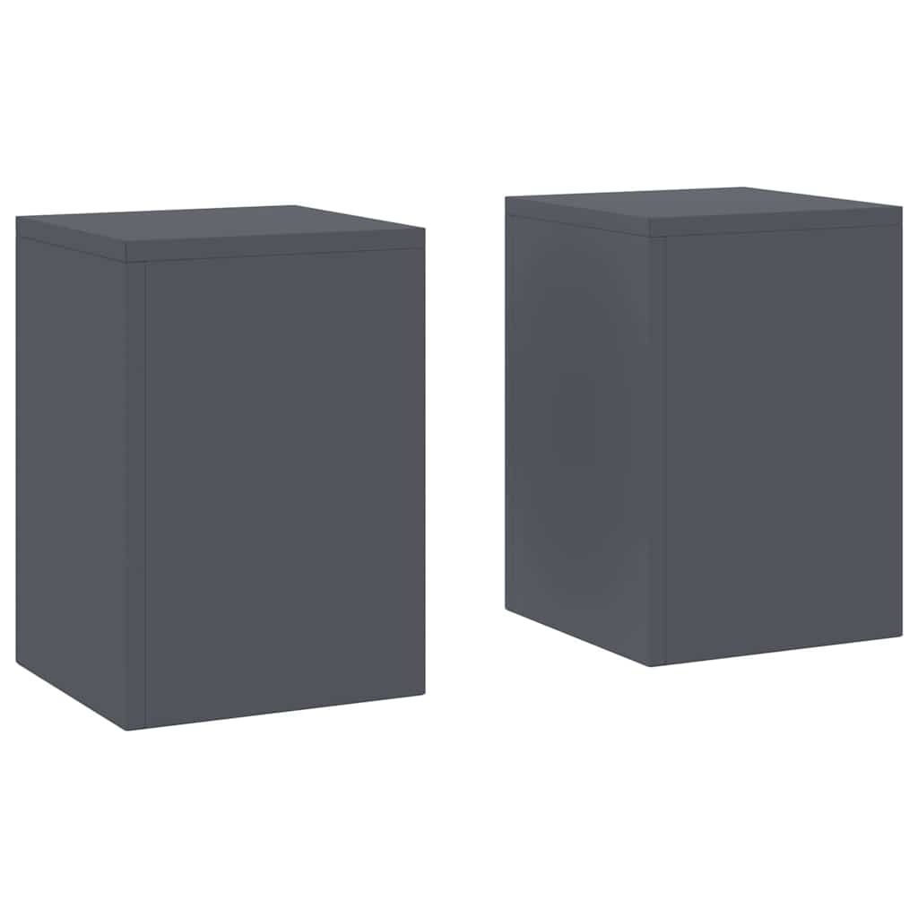 Planteholder 2 pcs Antrasitt 24 x 24 x 35 cm Stål