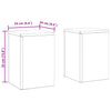 Plantestander 2 pcs Antrasitt 24 x 24 x 35 cm Stål