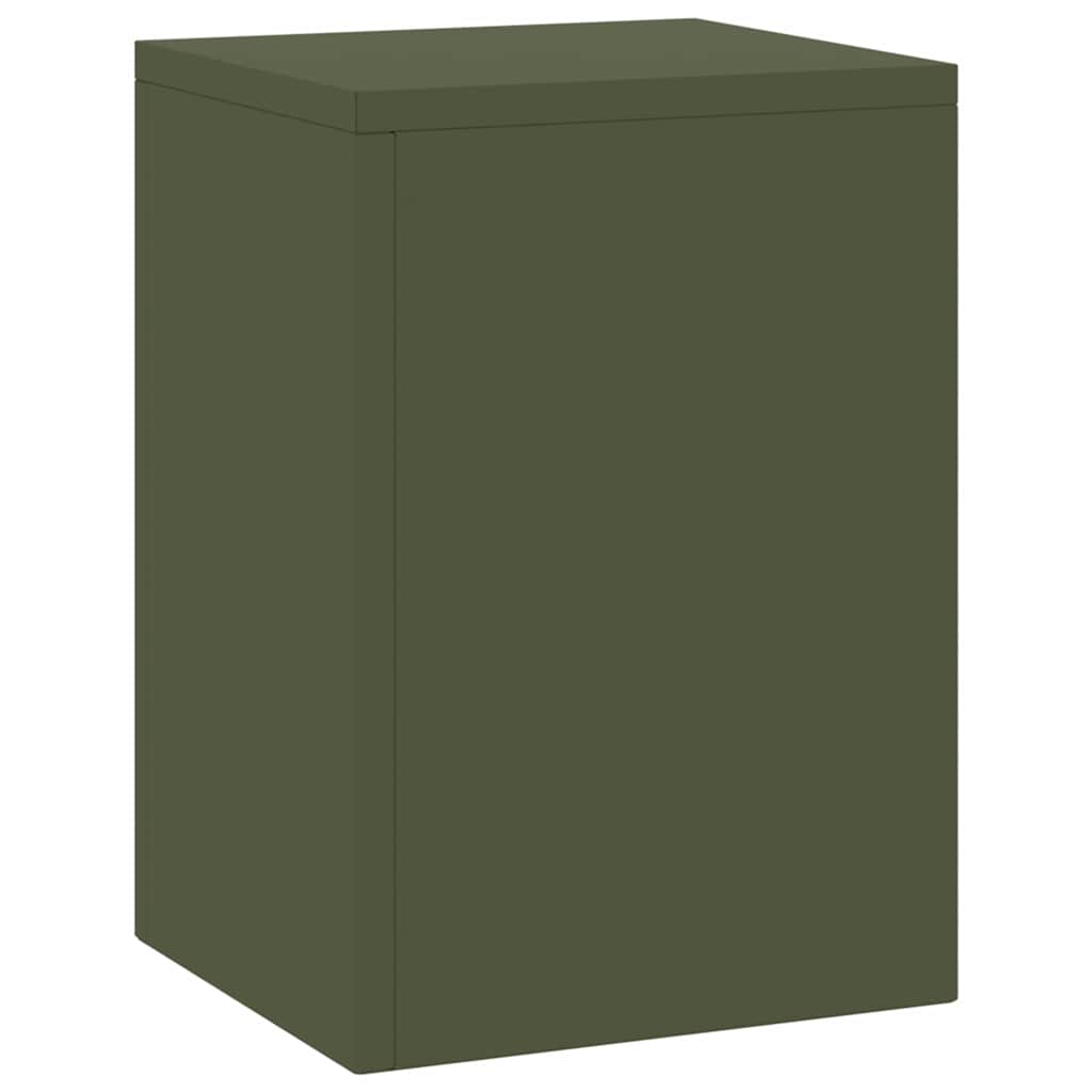 Planteholder 2 pcs Olivengrønn 24 x 24 x 35 cm Stål