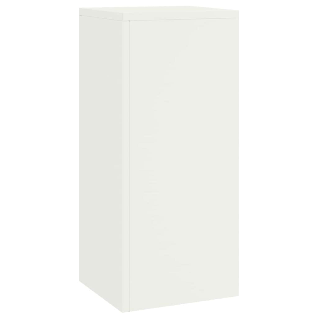 Planteholder 2 pcs Hvit 24 x 24 x 55 cm Stål vidaXL