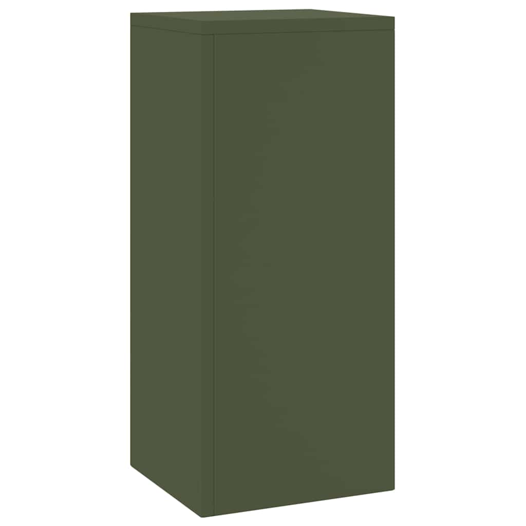 Planteholder 2 pcs Olivengrønn 24 x 24 x 55 cm Stål