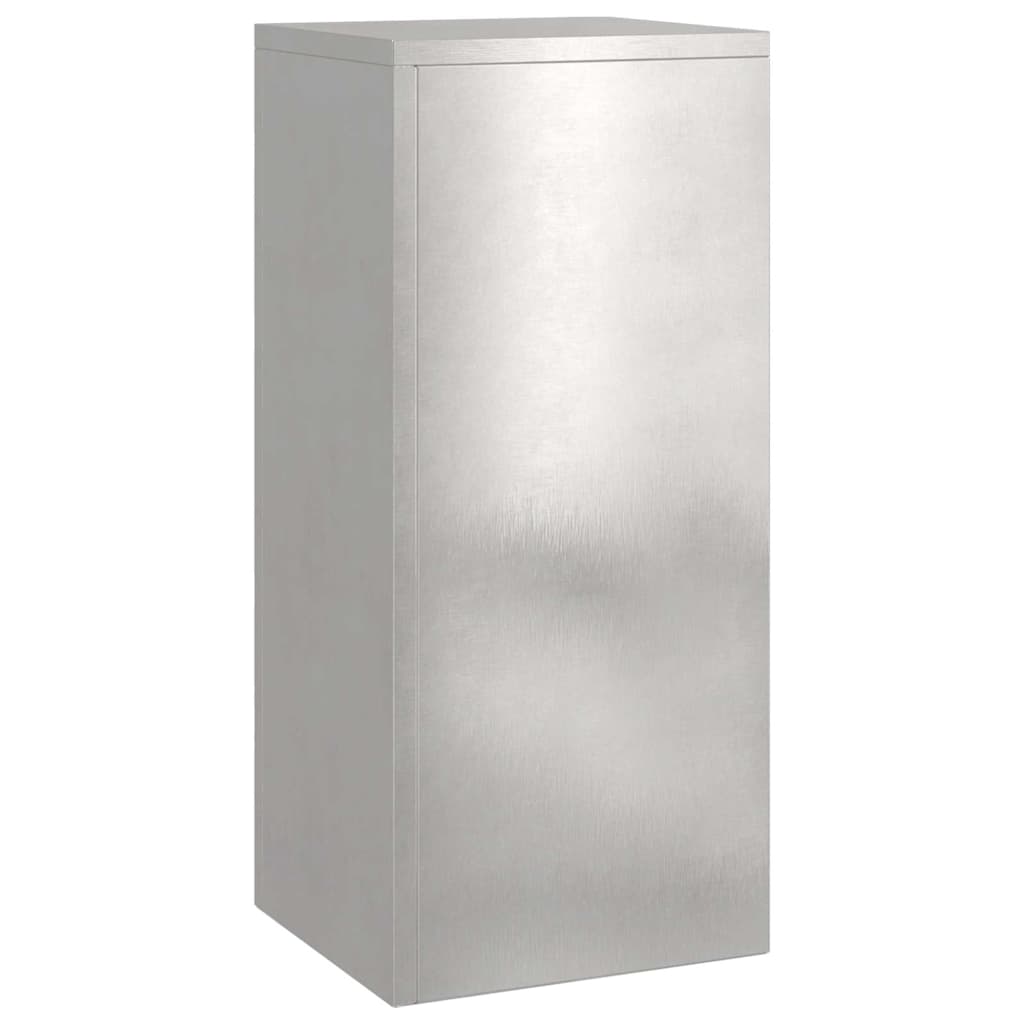 Planteholder 2 pcs sølv 24 x 24 x 55 cm Rustfritt stål