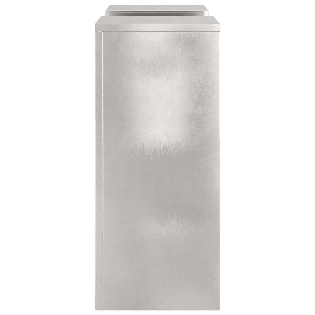 Planteholder 2 pcs sølv 24 x 24 x 55 cm Rustfritt stål