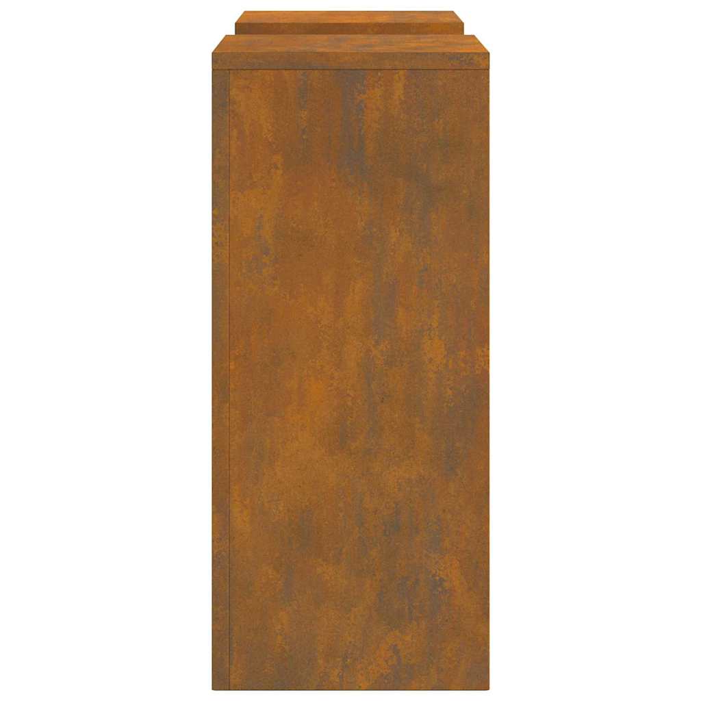 Planteholder 2 pcs Rusten 24 x 24 x 55 cm Cortenstål