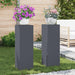 Planteholder 2 pcs Antrasitt 24 x 24 x 75 cm Stål