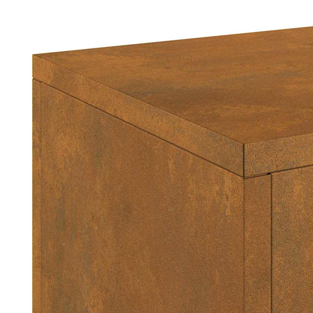 Planteholder 2 pcs Rusten 24 x 24 x 55 cm Cortenstål