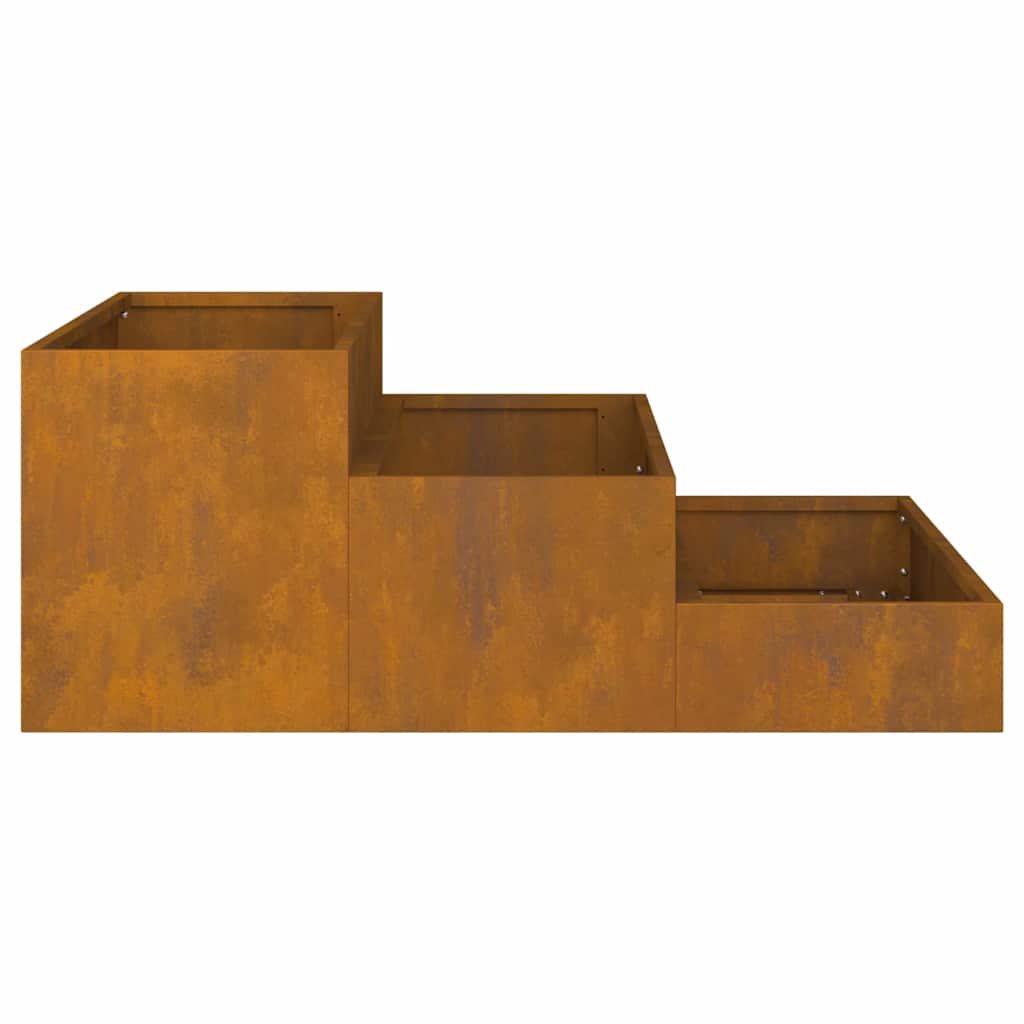 Hageblomsterpotte Rusten 90 x 90 x 35 cm Cortenstål
