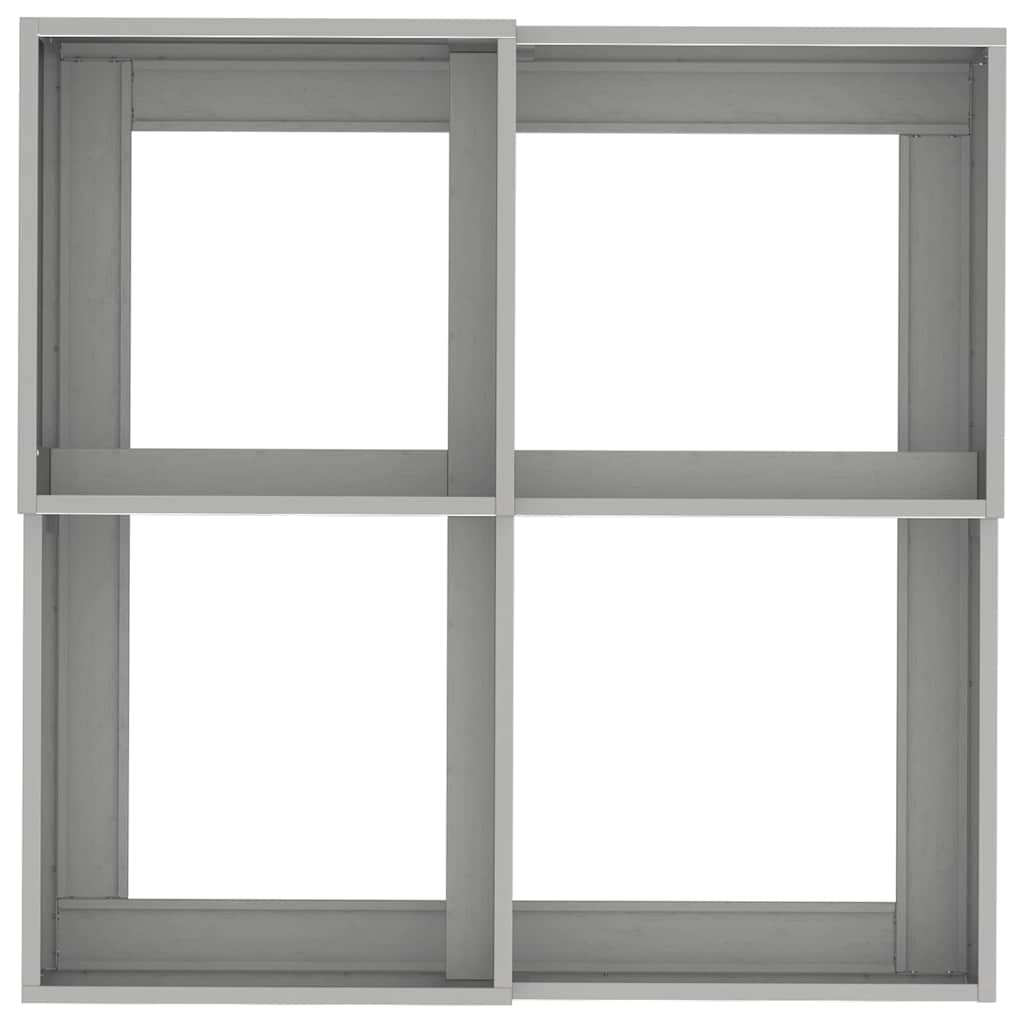 Hageblomsterpotte sølv 100 x 100 x 48 cm Rustfritt stål