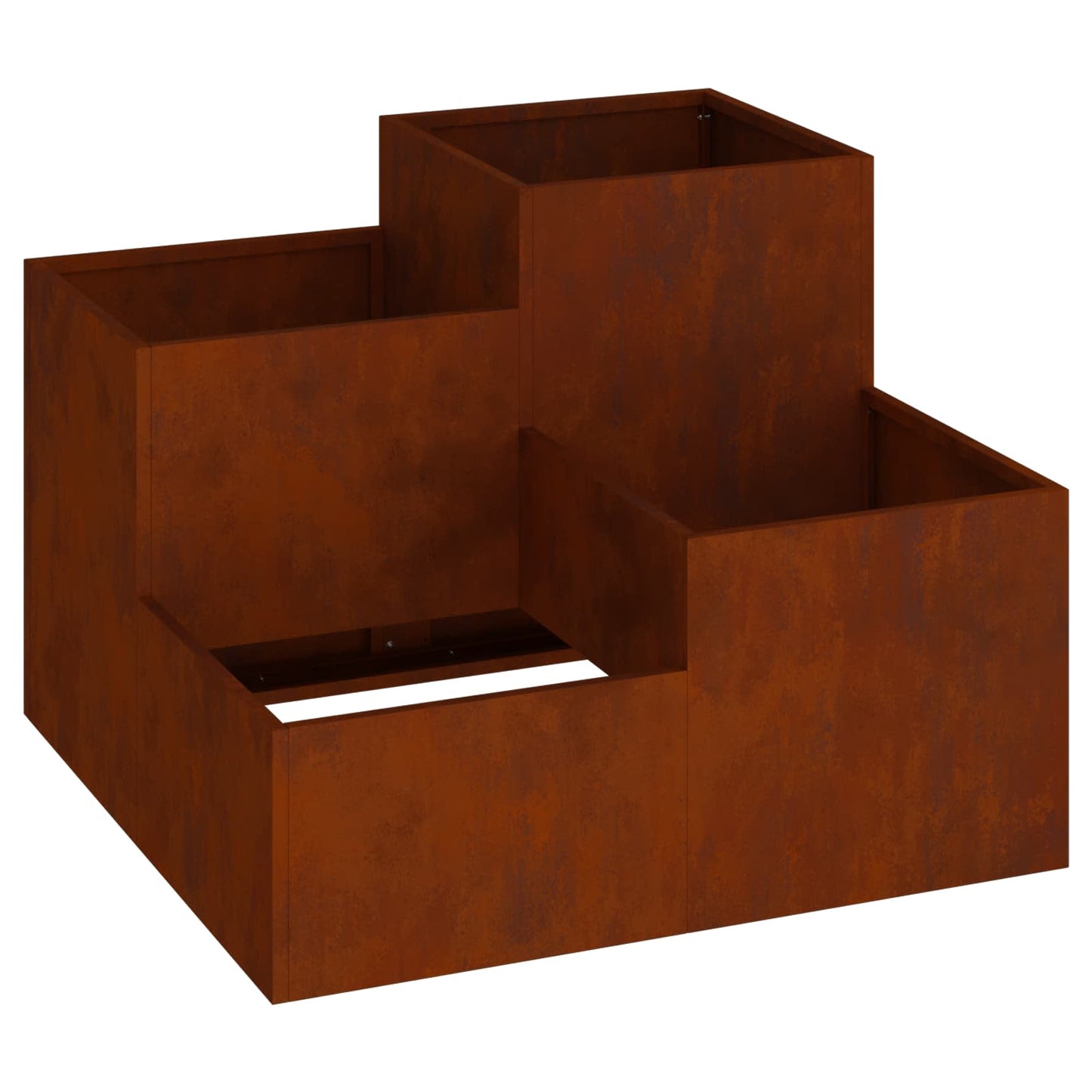 Hageblomsterpotte Rusten 80 x 80 x 60 cm Cortenstål