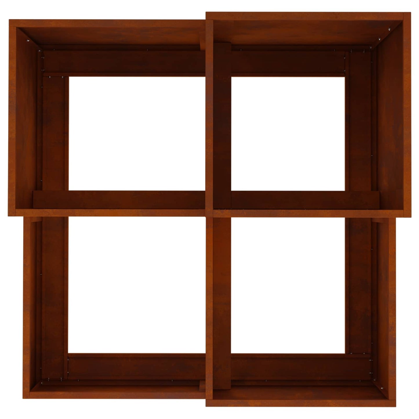 Hageblomsterpotte Rusten 80 x 80 x 60 cm Cortenstål