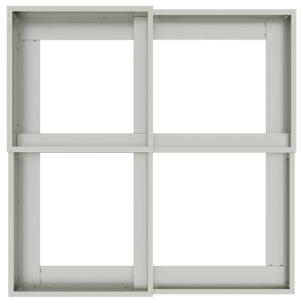 Hageblomsterpotte sølv 100 x 100 x 60 cm Galvanisert stål