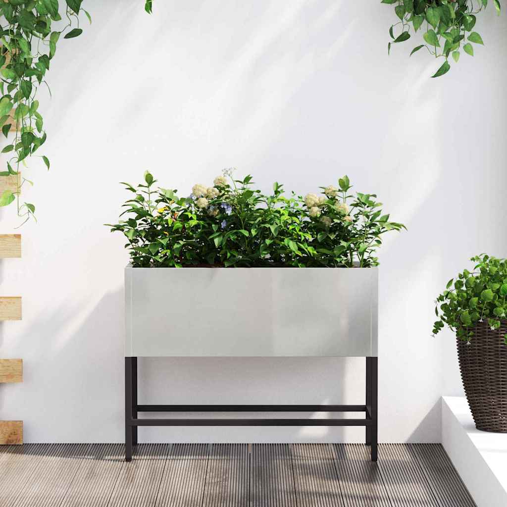 Hevet Hageplante sølv 60 x 26 x 45 cm Rustfritt stål