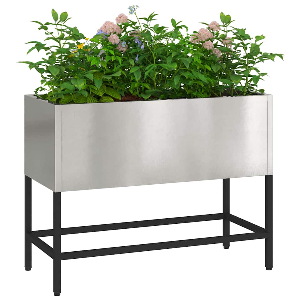 Hevet Hageplante sølv 60 x 26 x 45 cm Rustfritt stål