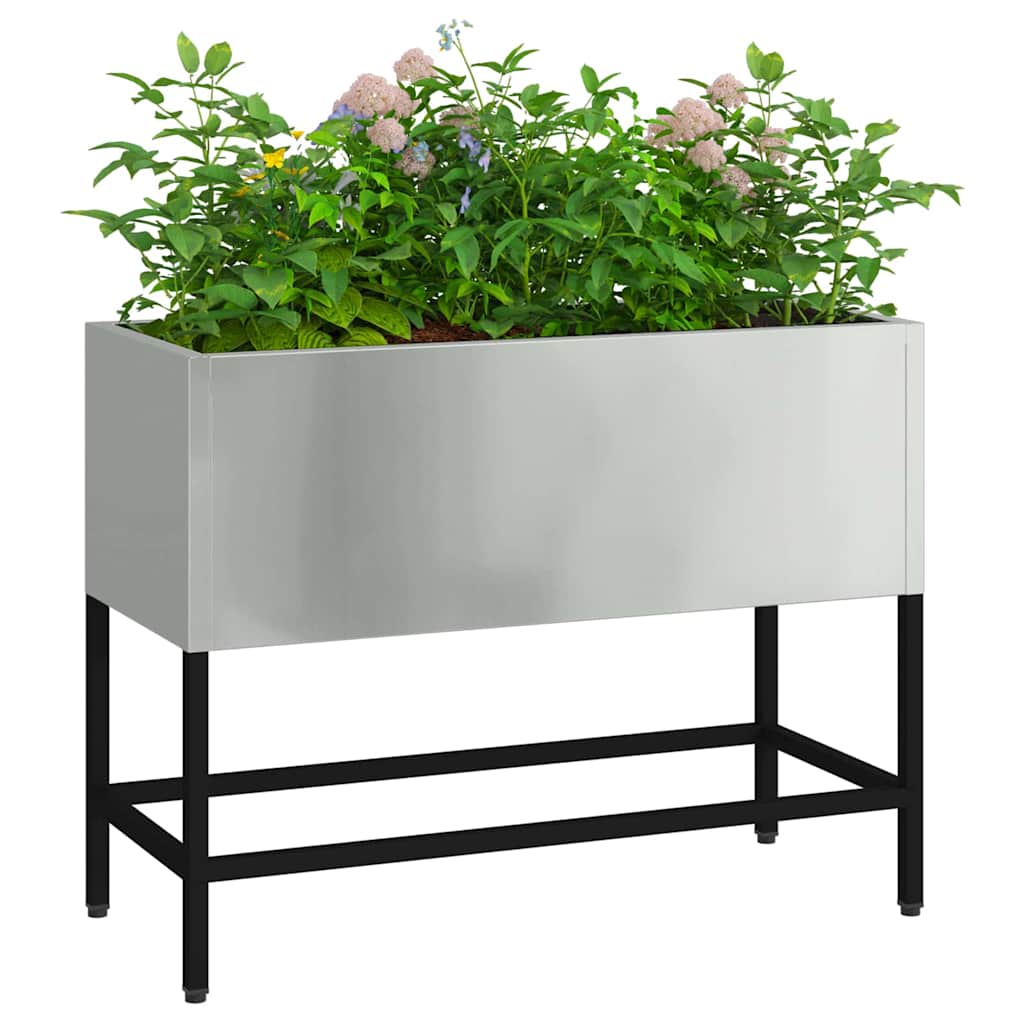 Hevet Hageplante sølv 60 x 26 x 45 cm Galvanisert Stål
