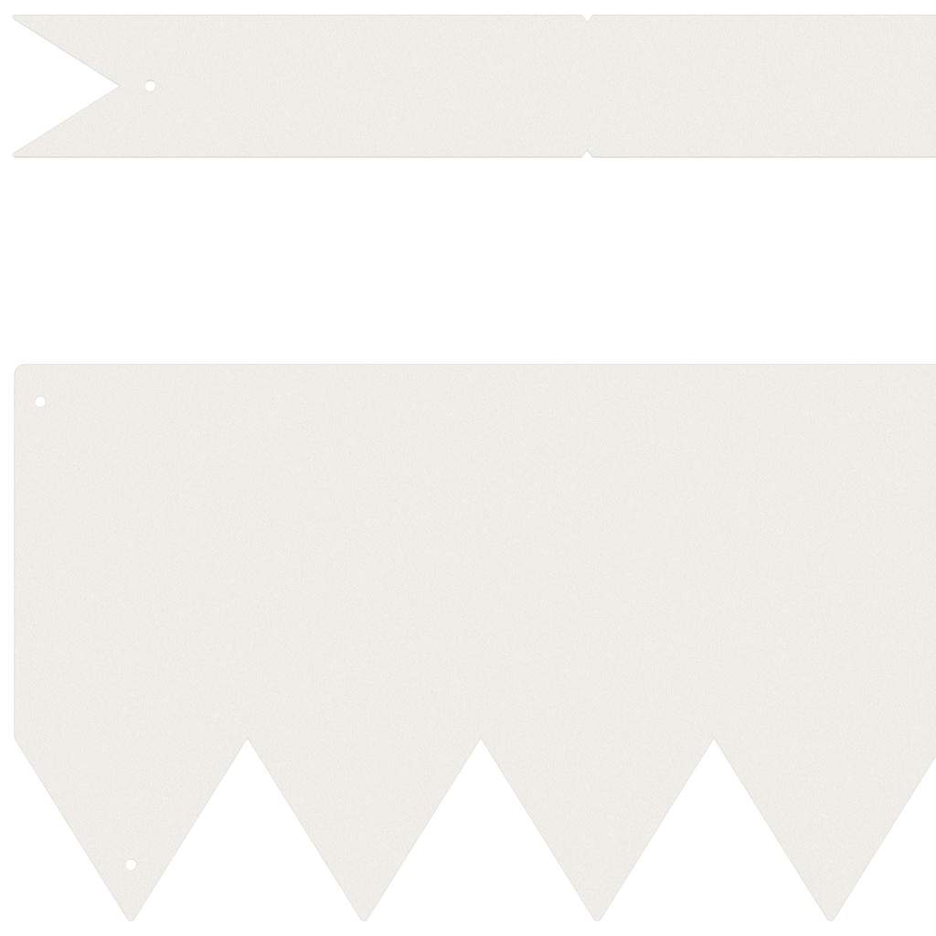 Gjerdekant 10 pcs Hvit 100 x 0.05 x 20 cm Kaldvalset stål