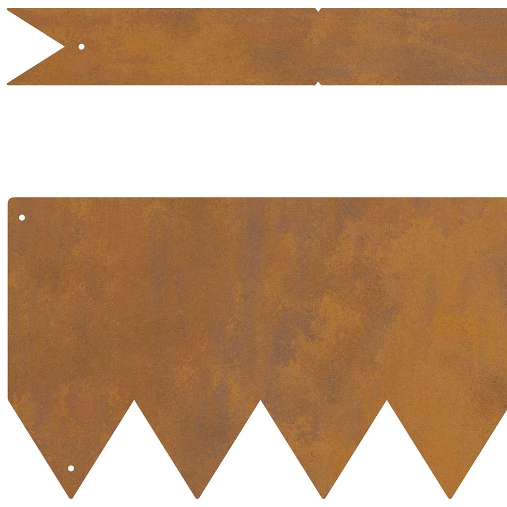 Gjerdekant 30 pcs 100 x 0,05 x 15 cm Cortenstål Rusten