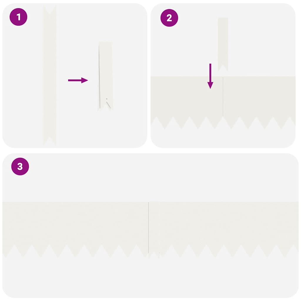 Gjerdekant 30 pcs Hvit 100 x 0.05 x 20 cm Kaldvalset stål