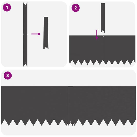 Gjerdekant 10 pcs Svart 100 x 0,05 x 30 cm Kaldvalset stål