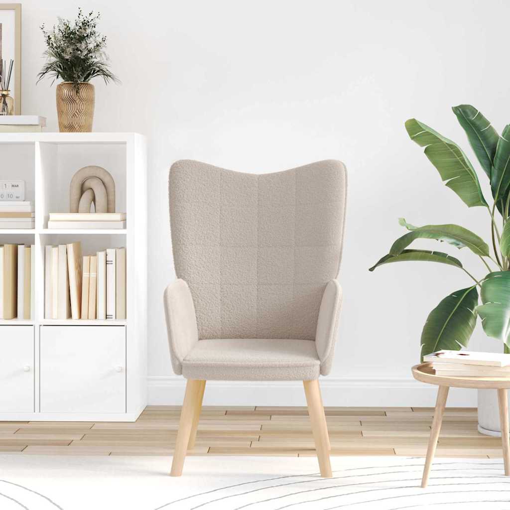 Avslappende stol Lysegrå 62 x 67 x 95.5 cm stoff