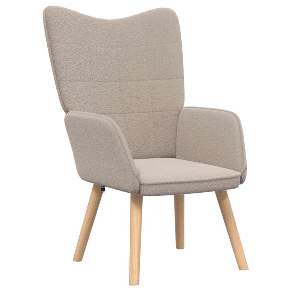 Avslappende stol Lysegrå 62 x 67 x 95.5 cm stoff