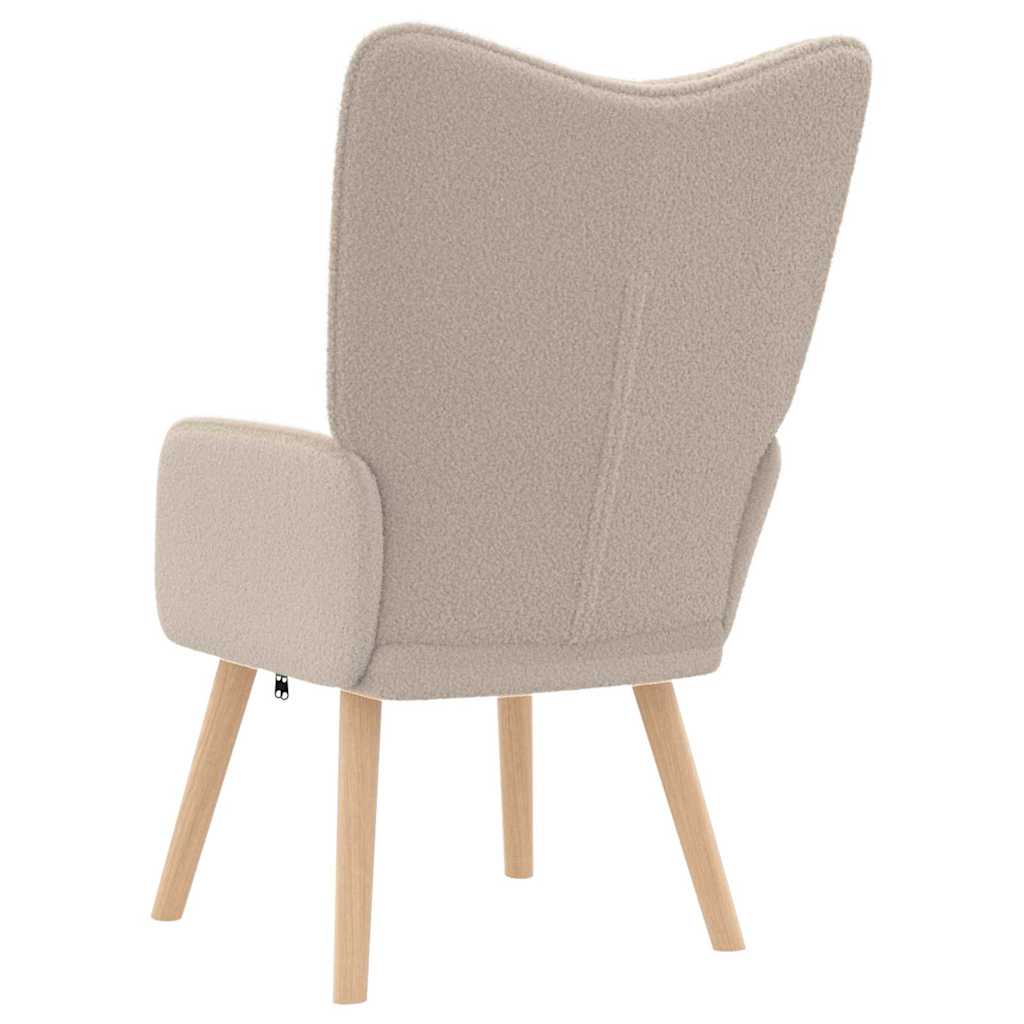 Avslappende stol Lysegrå 62 x 67 x 95.5 cm stoff