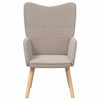 Avslappende stol Lysegrå 62 x 67 x 95.5 cm stoff
