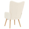 Avslappende stol Krem 62 x 67 x 95.5 cm stoff