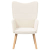 Avslappende stol Krem 62 x 67 x 95.5 cm stoff