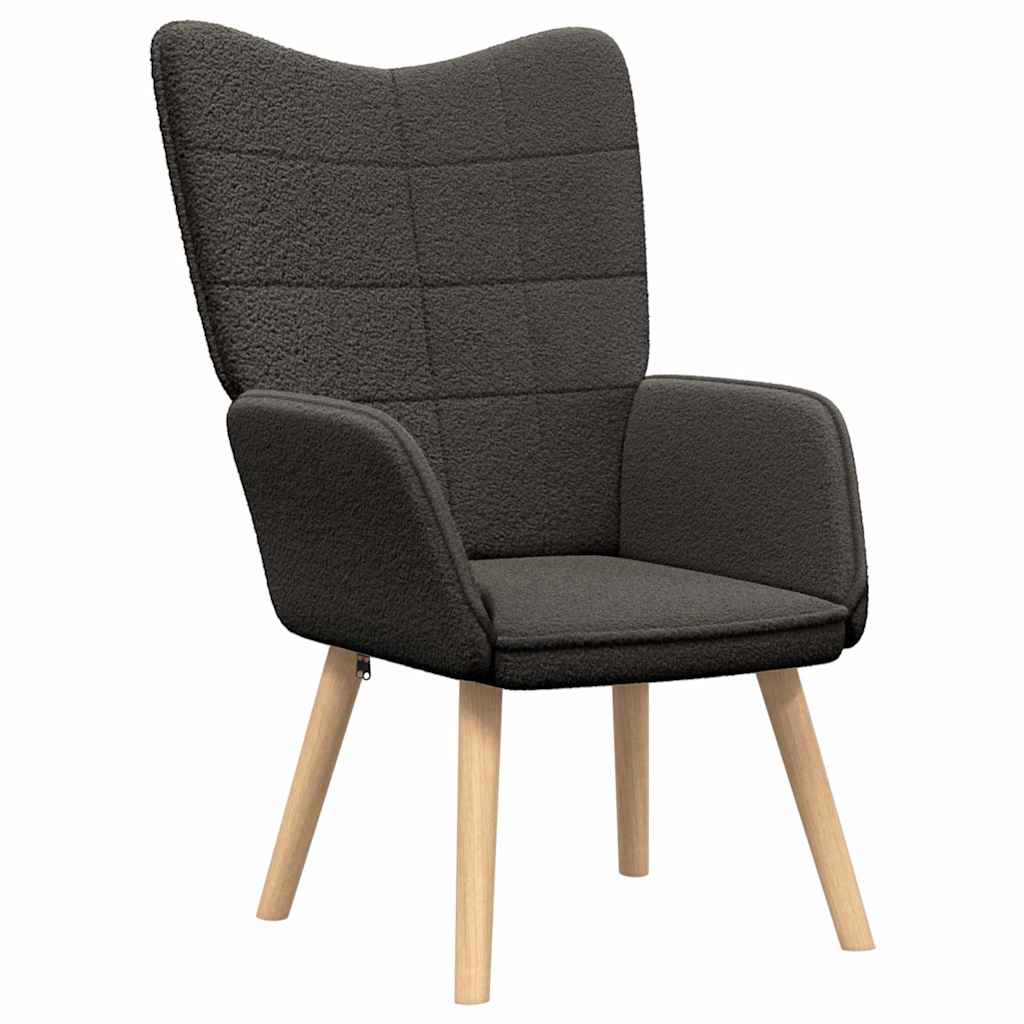 Avslappende stol Mørke grå 62 x 67 x 95.5 cm stoff