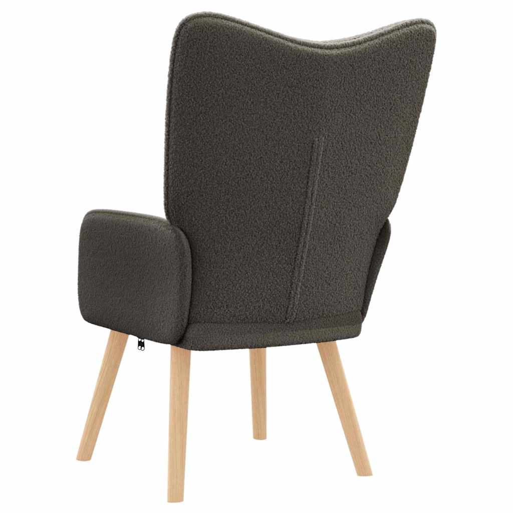 Avslappende stol Mørke grå 62 x 67 x 95.5 cm stoff