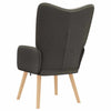 Avslappende stol Mørke grå 62 x 67 x 95.5 cm stoff
