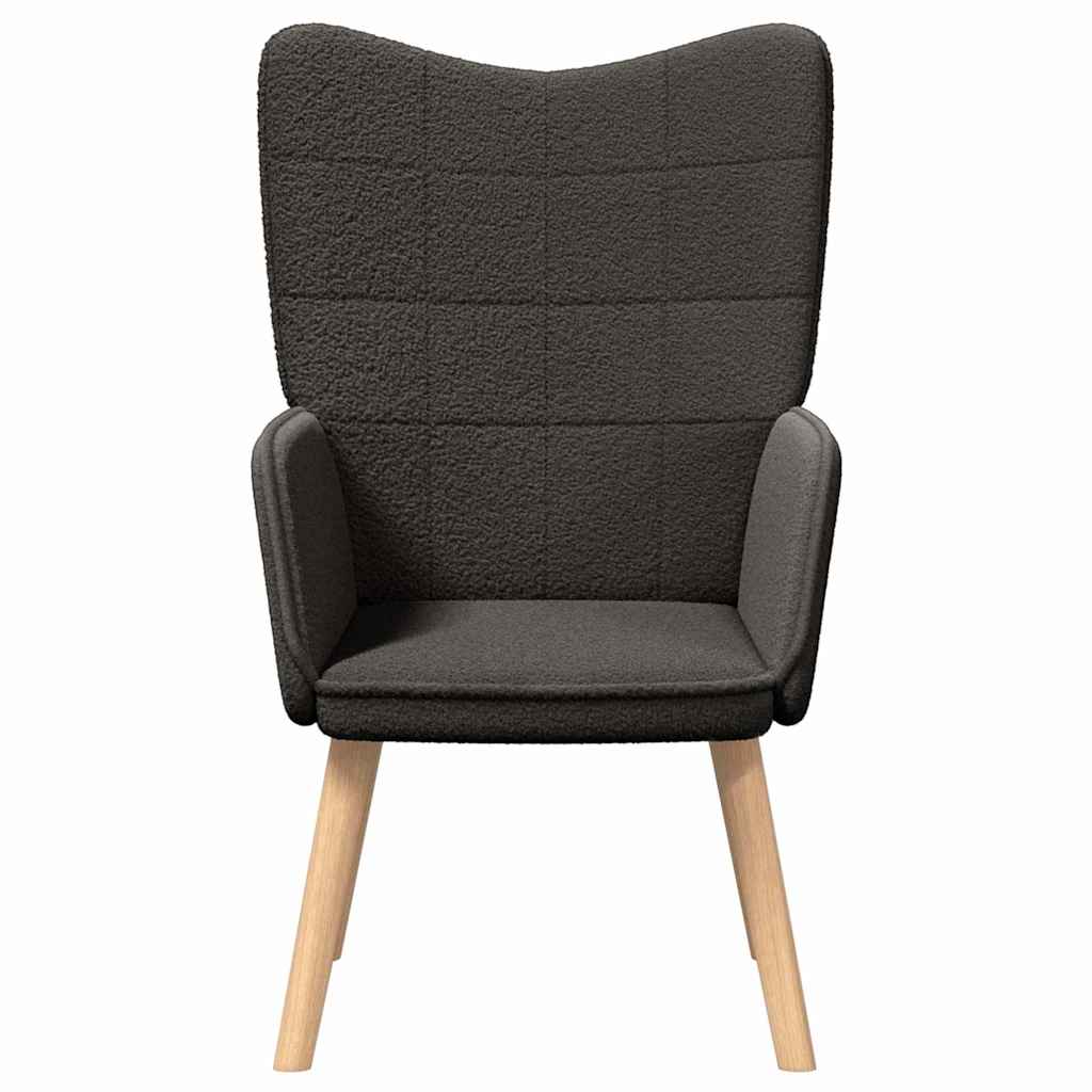 Avslappende stol Mørke grå 62 x 67 x 95.5 cm stoff