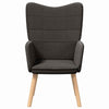 Avslappende stol Mørke grå 62 x 67 x 95.5 cm stoff