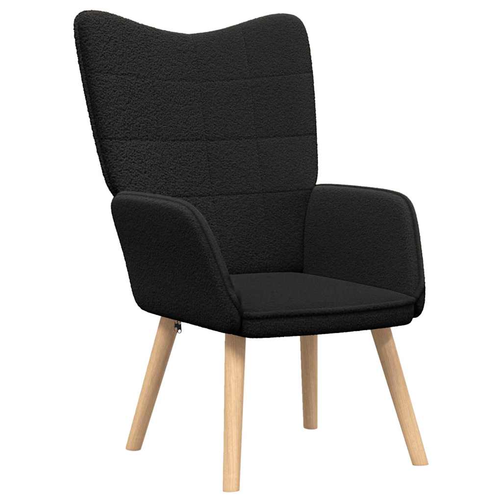 Avslappende stol Svart 62 x 67 x 95.5 cm stoff