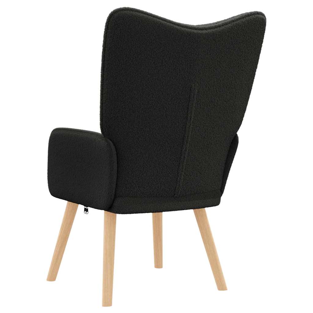 Avslappende stol Svart 62 x 67 x 95.5 cm stoff