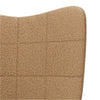 Avslappende stol Beige 62 x 67 x 95.5 cm stoff