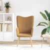 Avslappende stol Beige 62 x 67 x 95.5 cm stoff