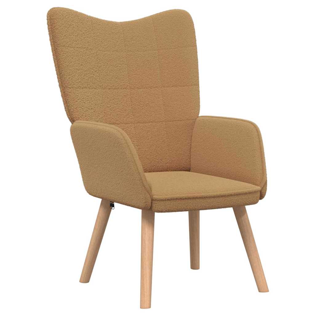 Avslappende stol Beige 62 x 67 x 95.5 cm stoff