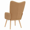 Avslappende stol Beige 62 x 67 x 95.5 cm stoff
