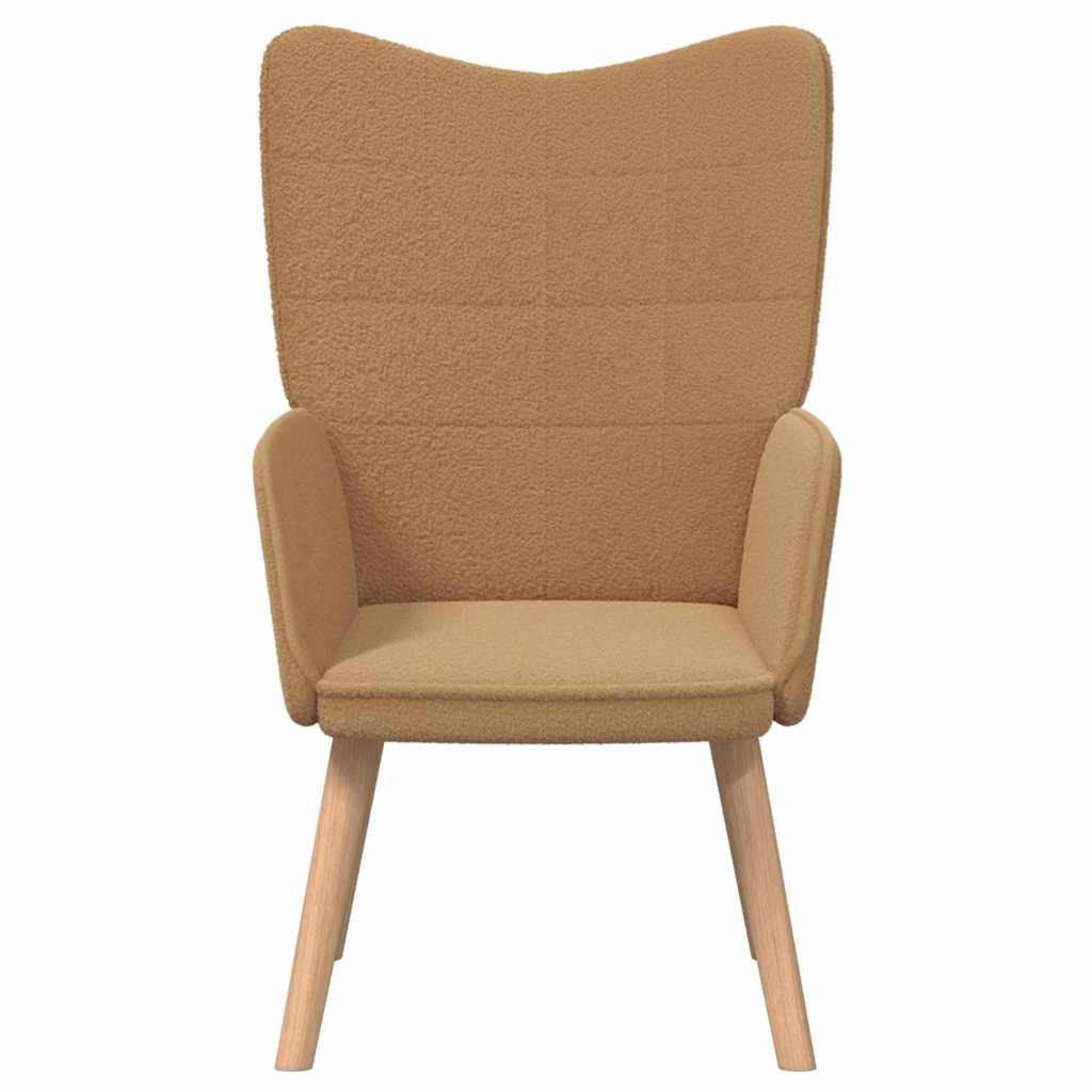 Avslappende stol Beige 62 x 67 x 95.5 cm stoff