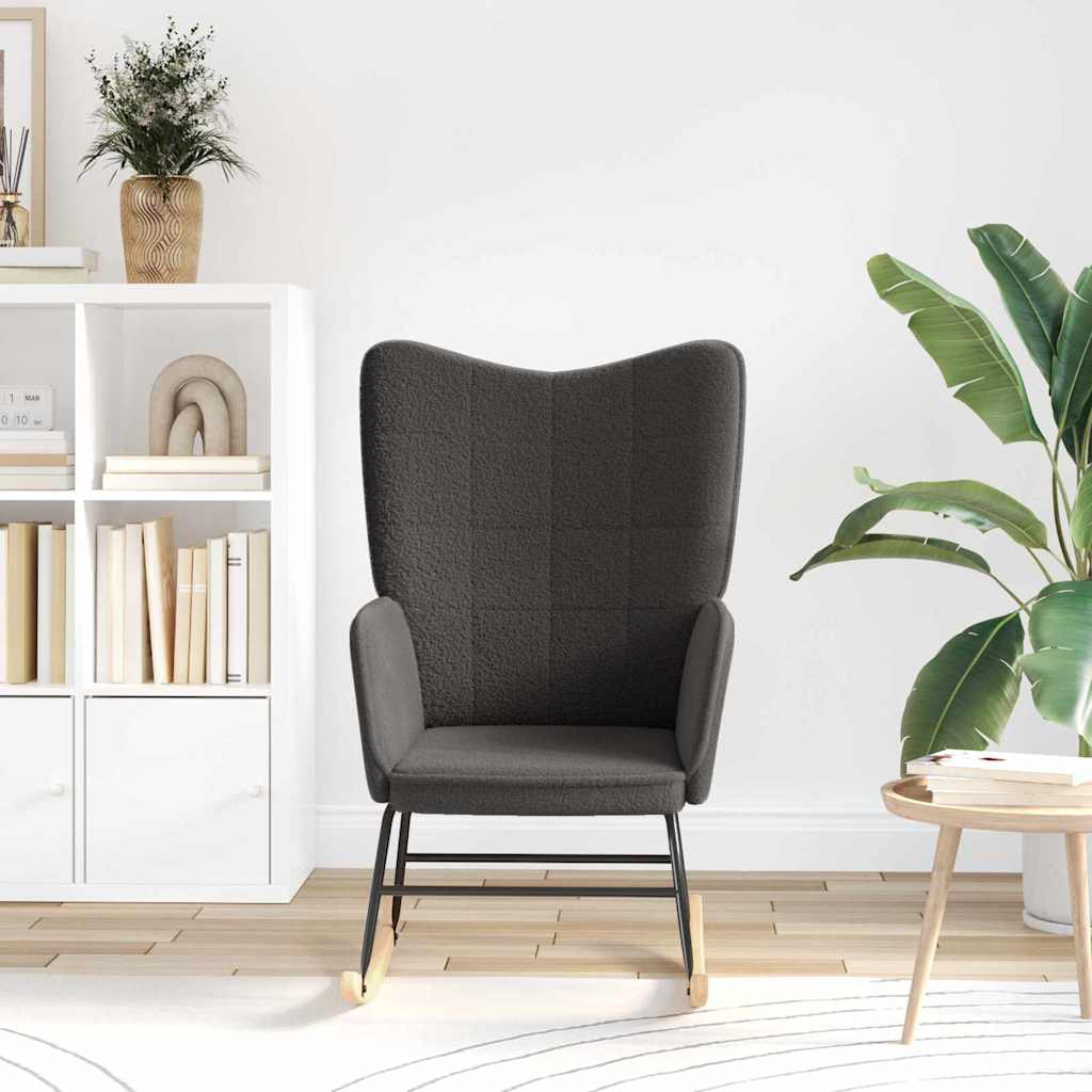 Avslappende stol Mørke grå 61 x 78 x 98 cm stoff